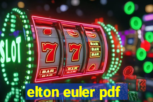 elton euler pdf